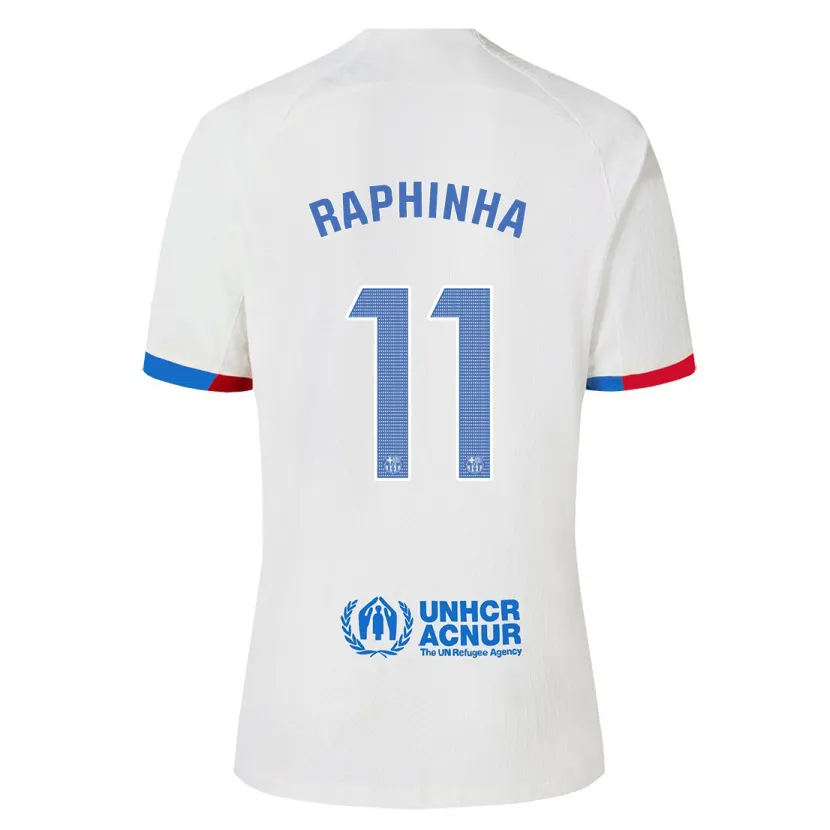 Danxen Niño Camiseta Raphinha #11 Blanco 2ª Equipación 2023/24 La Camisa