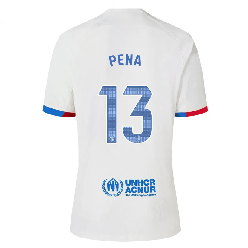 Danxen Niño Camiseta Iñaki Peña #13 Blanco 2ª Equipación 2023/24 La Camisa