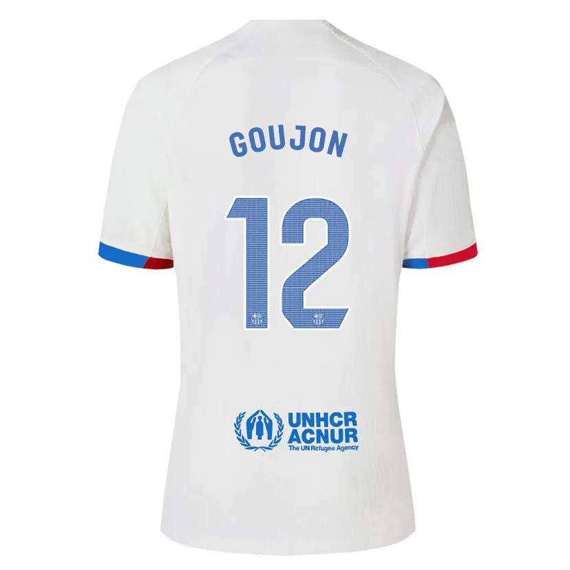 Danxen Niño Camiseta Iker Goujón #12 Blanco 2ª Equipación 2023/24 La Camisa