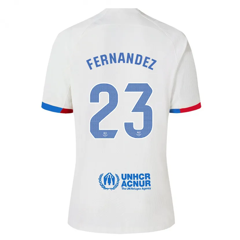 Danxen Niño Camiseta Pelayo Fernández #23 Blanco 2ª Equipación 2023/24 La Camisa