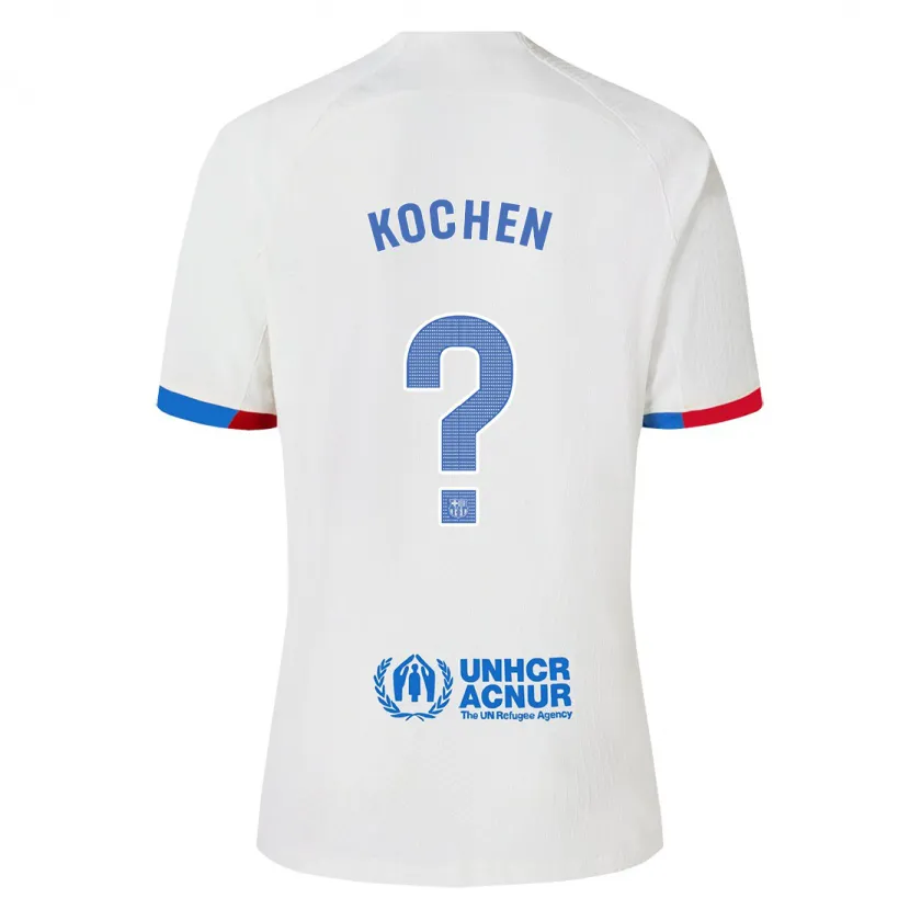 Danxen Niño Camiseta Diego Kochen #0 Blanco 2ª Equipación 2023/24 La Camisa