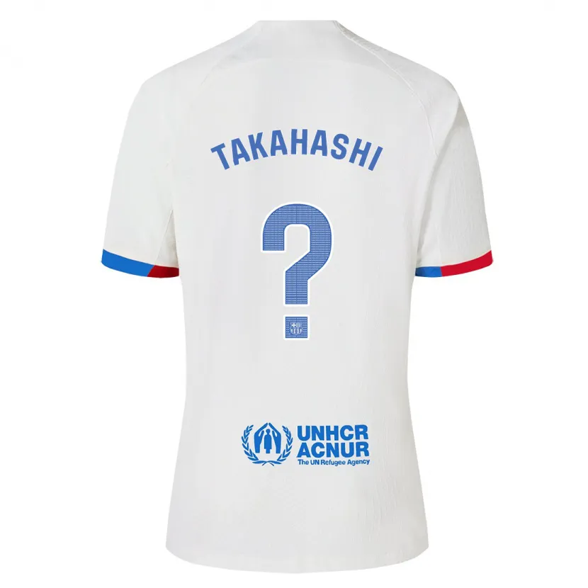 Danxen Niño Camiseta Niko Takahashi #0 Blanco 2ª Equipación 2023/24 La Camisa