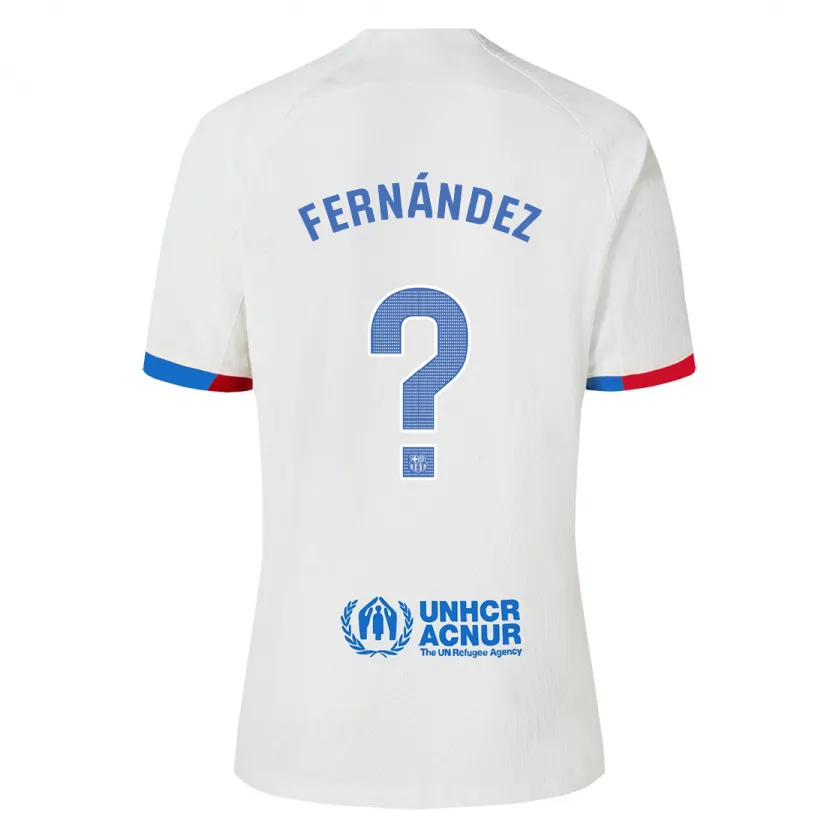 Danxen Niño Camiseta Guille Fernández #0 Blanco 2ª Equipación 2023/24 La Camisa