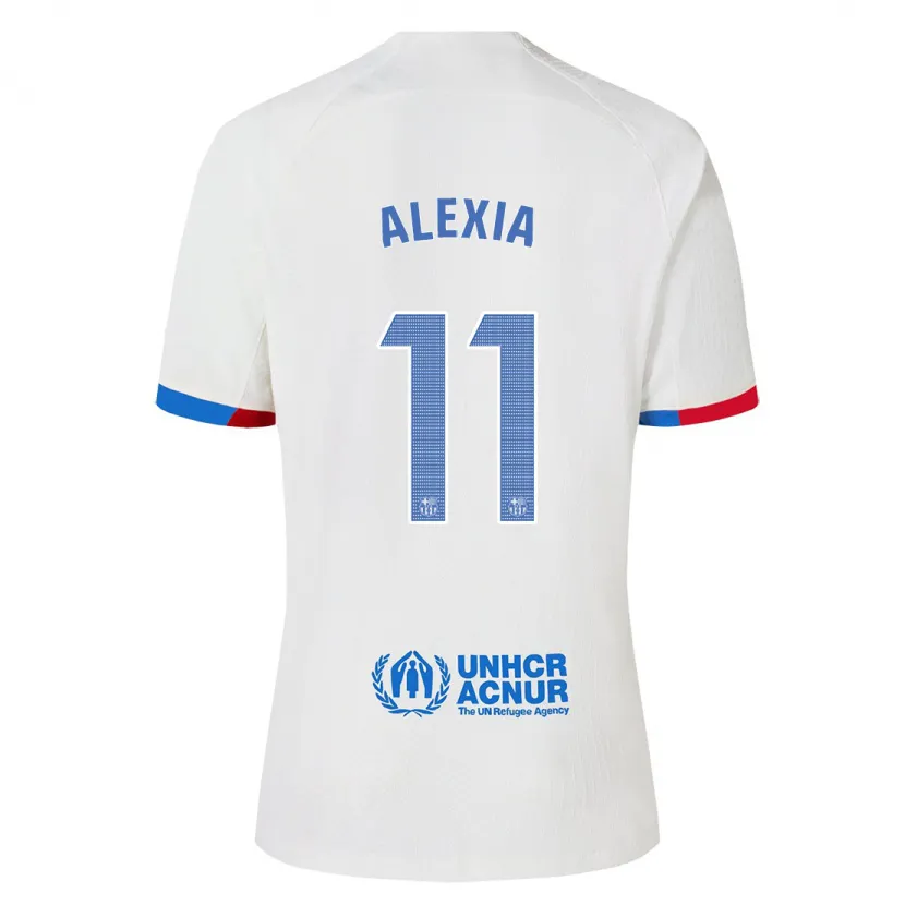 Danxen Niño Camiseta Alexia Putellas #11 Blanco 2ª Equipación 2023/24 La Camisa