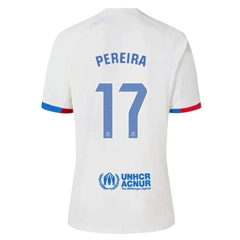 Danxen Niño Camiseta Andrea Pereira #17 Blanco 2ª Equipación 2023/24 La Camisa