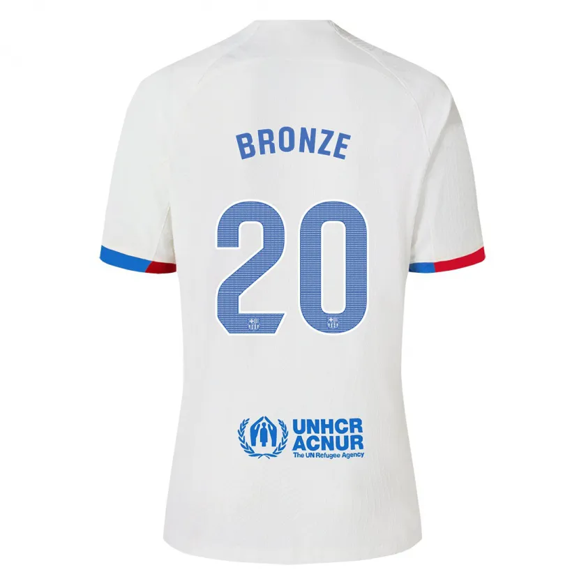 Danxen Niño Camiseta Lucy Bronze #20 Blanco 2ª Equipación 2023/24 La Camisa