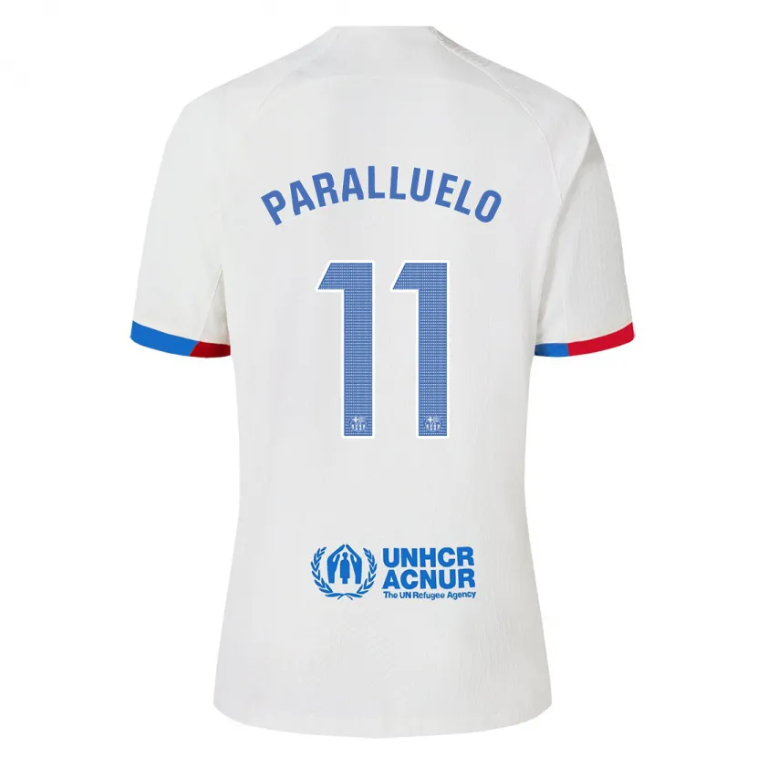 Danxen Niño Camiseta Salma Paralluelo #11 Blanco 2ª Equipación 2023/24 La Camisa