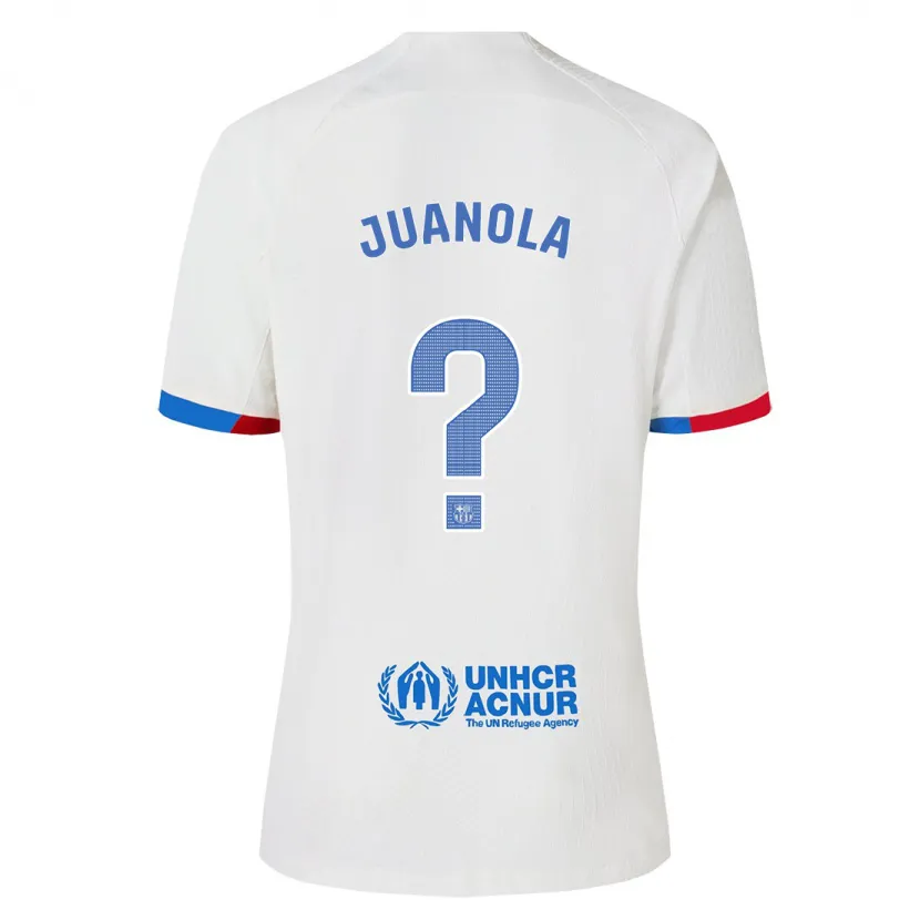 Danxen Niño Camiseta Mika Juanola #0 Blanco 2ª Equipación 2023/24 La Camisa