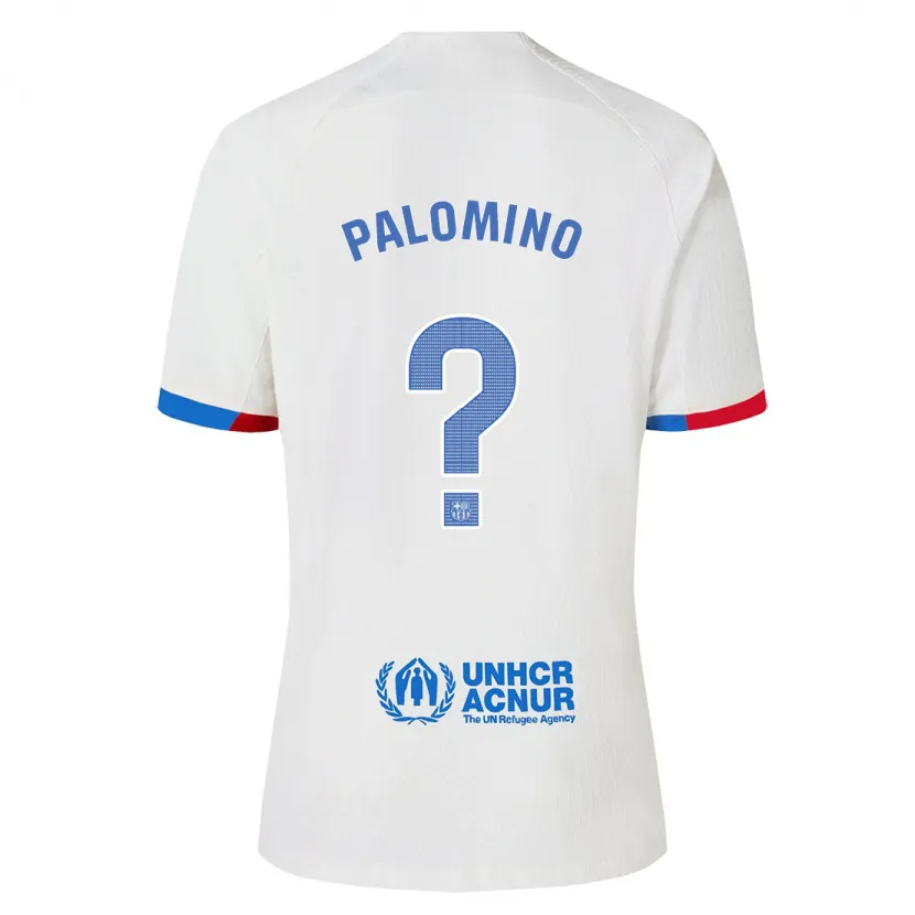 Danxen Niño Camiseta Oriol Palomino #0 Blanco 2ª Equipación 2023/24 La Camisa