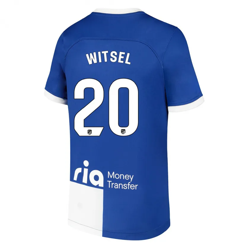 Danxen Niño Camiseta Axel Witsel #20 Azul Blanco 2ª Equipación 2023/24 La Camisa