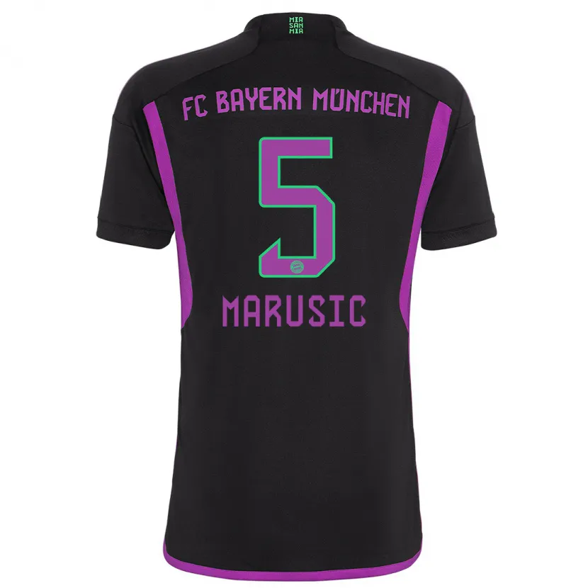 Danxen Niño Camiseta Gabriel Marusic #5 Negro 2ª Equipación 2023/24 La Camisa