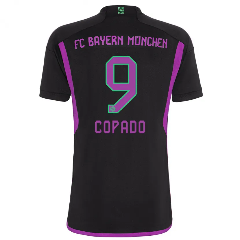 Danxen Niño Camiseta Lucas Copado #9 Negro 2ª Equipación 2023/24 La Camisa