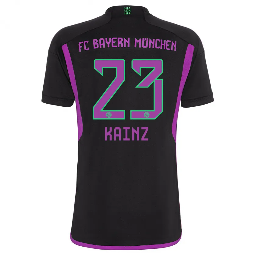 Danxen Niño Camiseta Manuel Kainz #23 Negro 2ª Equipación 2023/24 La Camisa