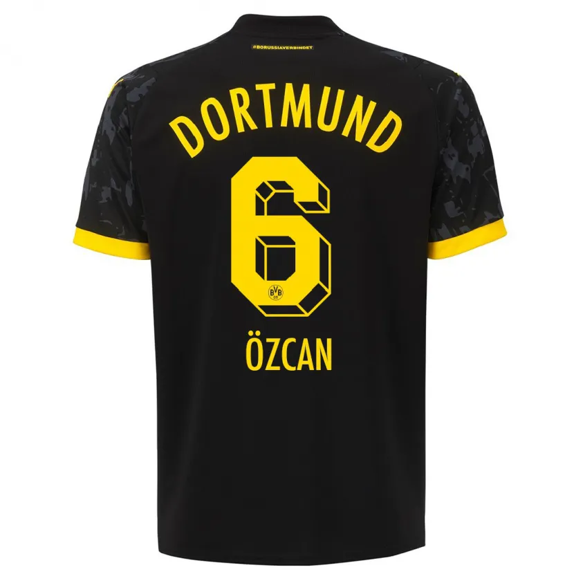 Danxen Niño Camiseta Salih Özcan #6 Negro 2ª Equipación 2023/24 La Camisa