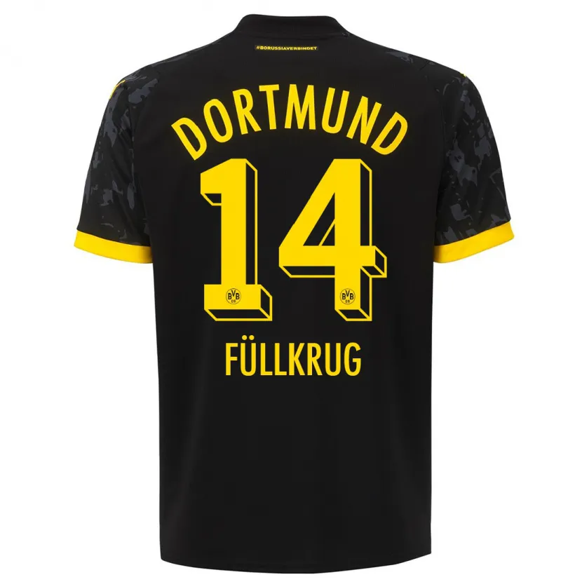 Danxen Niño Camiseta Niclas Füllkrug #14 Negro 2ª Equipación 2023/24 La Camisa