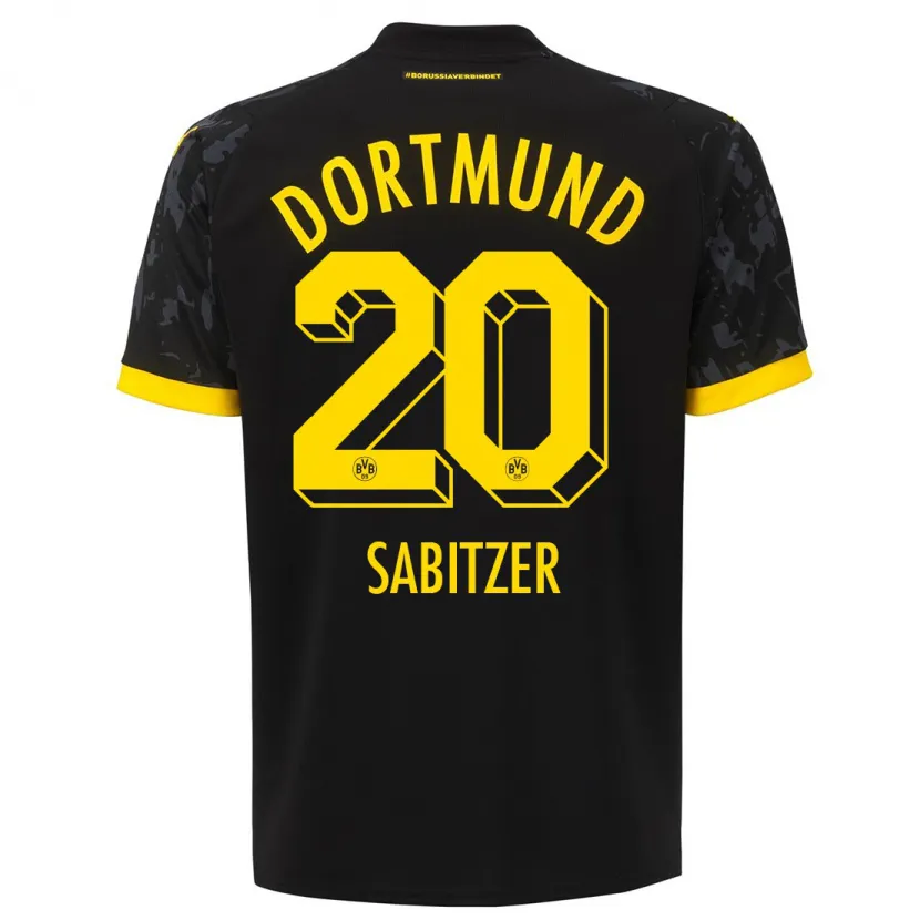 Danxen Niño Camiseta Marcel Sabitzer #20 Negro 2ª Equipación 2023/24 La Camisa