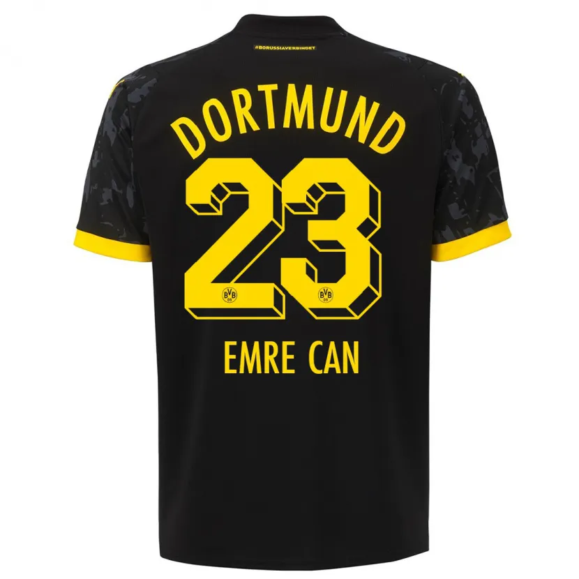 Danxen Niño Camiseta Emre Can #23 Negro 2ª Equipación 2023/24 La Camisa