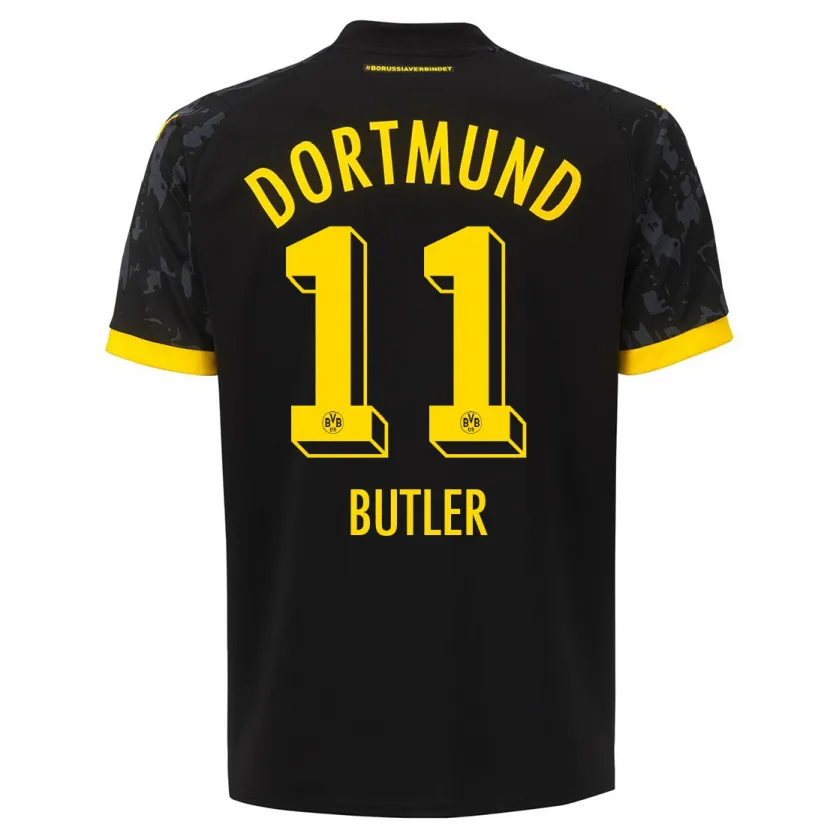 Danxen Niño Camiseta Justin Butler #11 Negro 2ª Equipación 2023/24 La Camisa