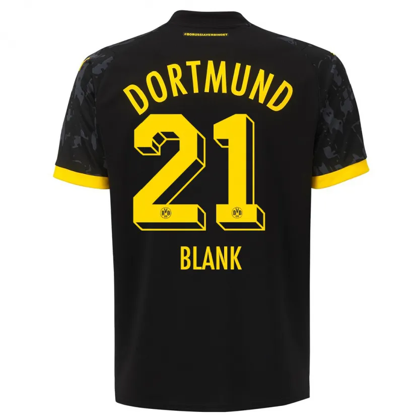 Danxen Niño Camiseta Hendry Blank #21 Negro 2ª Equipación 2023/24 La Camisa