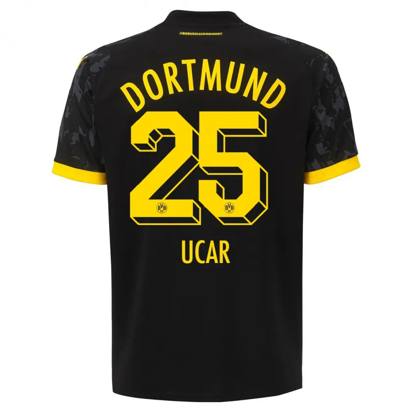 Danxen Niño Camiseta Leys Ucar #25 Negro 2ª Equipación 2023/24 La Camisa