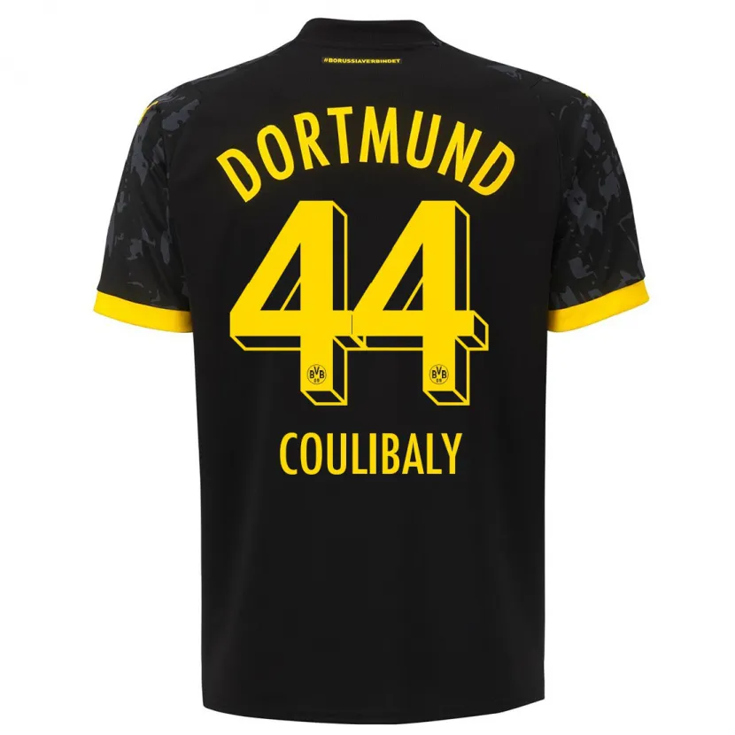 Danxen Niño Camiseta Soumaila Coulibaly #44 Negro 2ª Equipación 2023/24 La Camisa