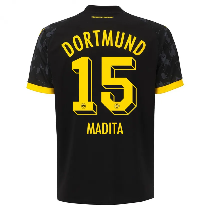 Danxen Niño Camiseta Kohorst Madita #15 Negro 2ª Equipación 2023/24 La Camisa