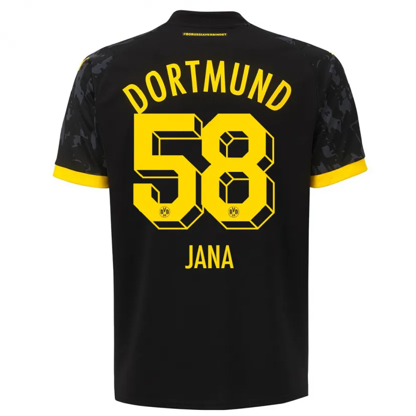 Danxen Niño Camiseta Nordberg Jana #58 Negro 2ª Equipación 2023/24 La Camisa