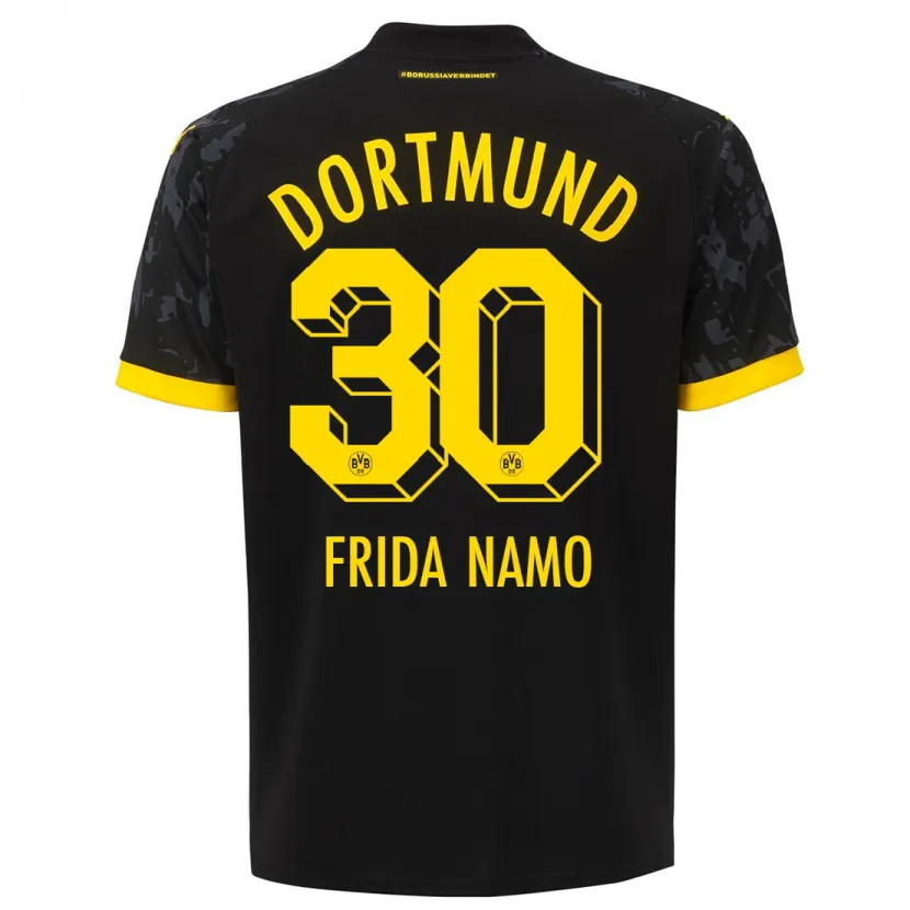 Danxen Niño Camiseta Ronning Frida Namo #30 Negro 2ª Equipación 2023/24 La Camisa