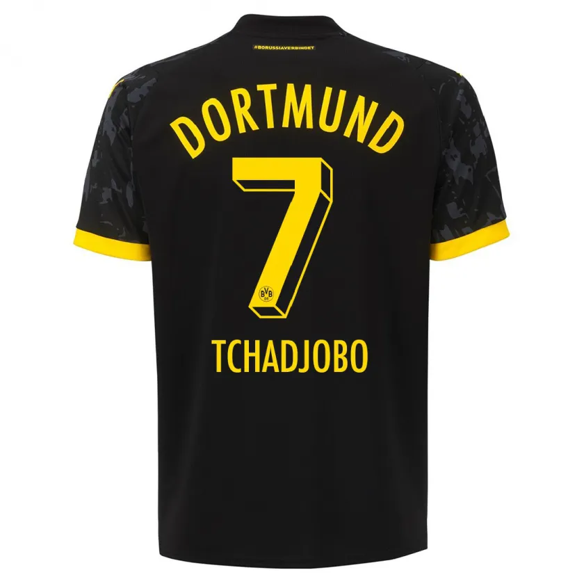 Danxen Niño Camiseta Dia Tchadjobo #7 Negro 2ª Equipación 2023/24 La Camisa