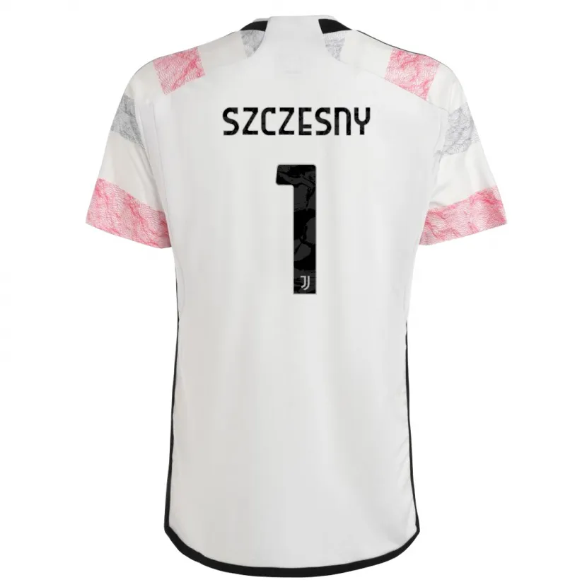 Danxen Niño Camiseta Wojciech Szczesny #1 Blanco Rosa 2ª Equipación 2023/24 La Camisa