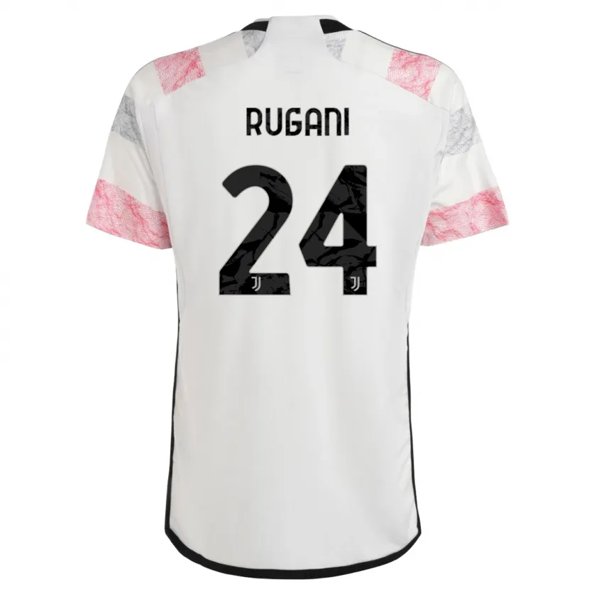 Danxen Niño Camiseta Daniele Rugani #24 Blanco Rosa 2ª Equipación 2023/24 La Camisa