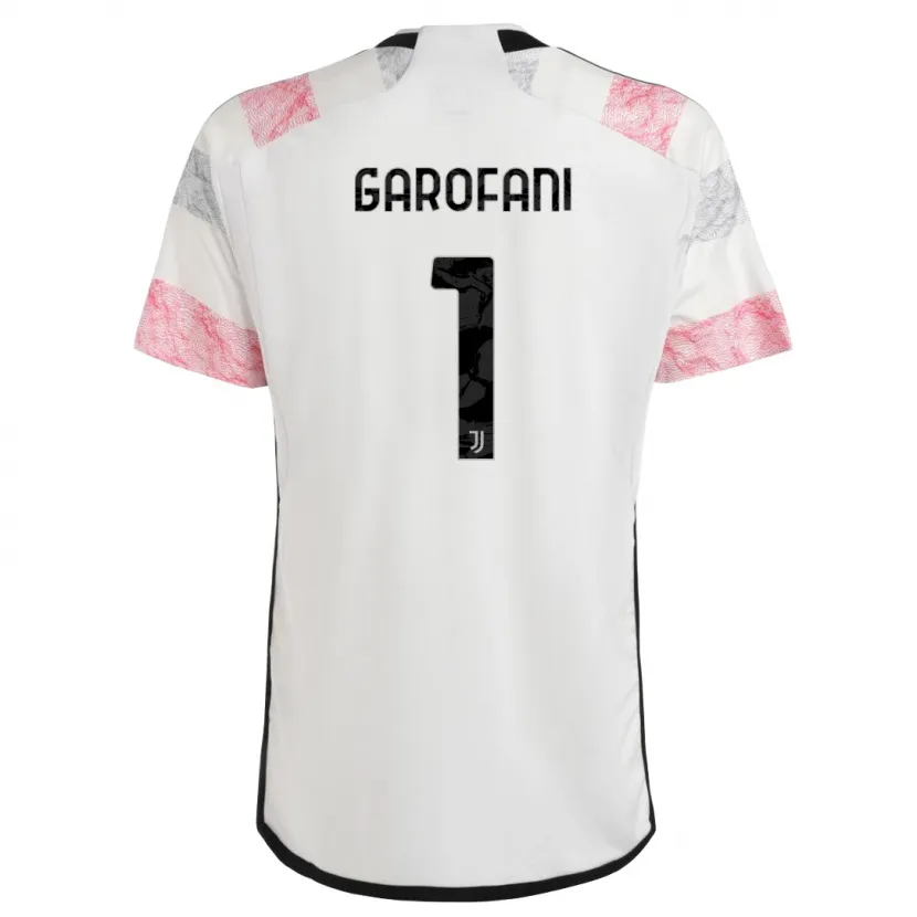 Danxen Niño Camiseta Giovanni Garofani #1 Blanco Rosa 2ª Equipación 2023/24 La Camisa