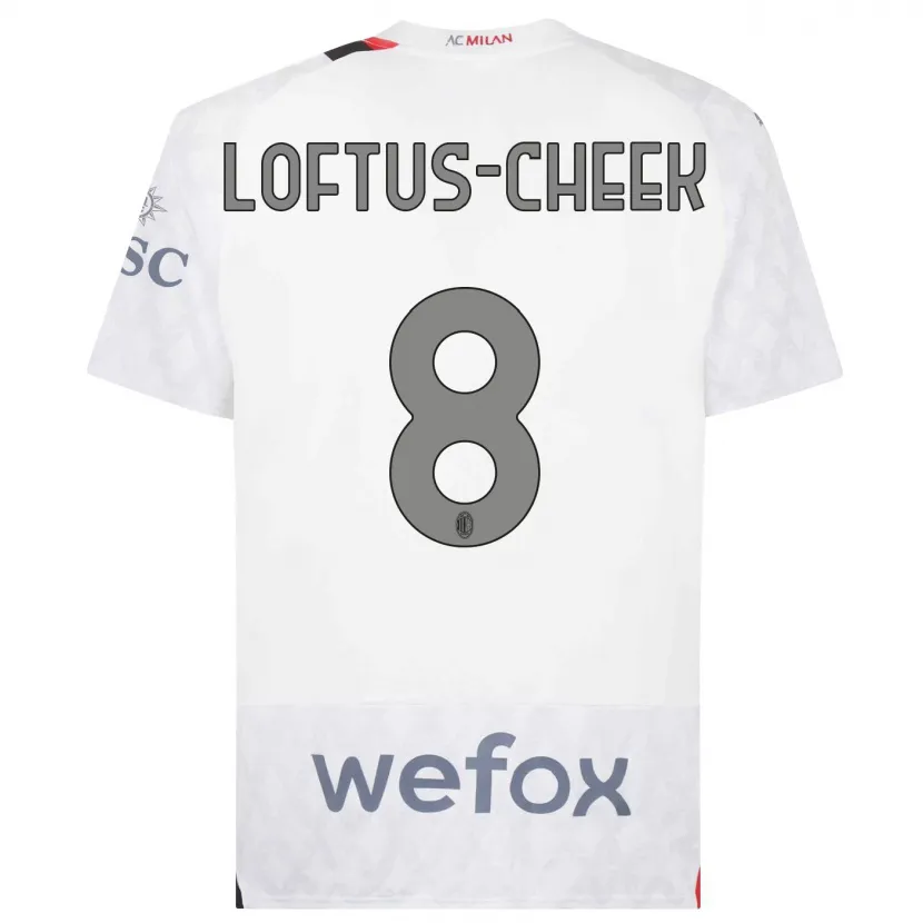 Danxen Niño Camiseta Ruben Loftus-Cheek #8 Blanco 2ª Equipación 2023/24 La Camisa