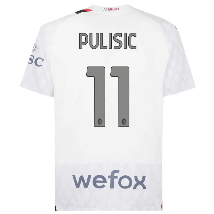 Danxen Niño Camiseta Christian Pulisic #11 Blanco 2ª Equipación 2023/24 La Camisa