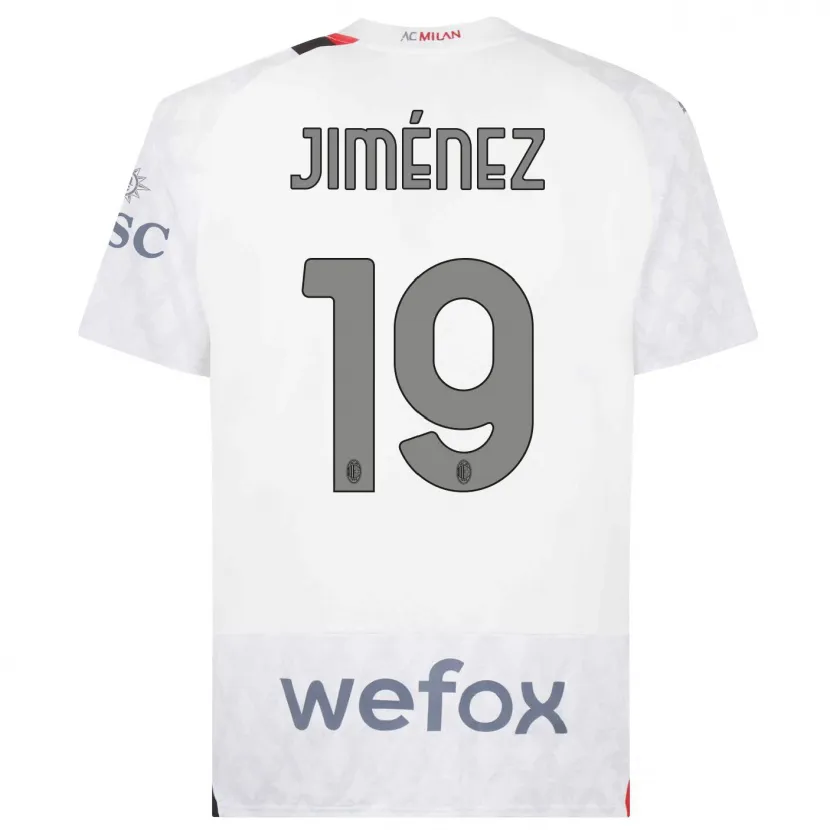 Danxen Niño Camiseta Álex Jiménez #19 Blanco 2ª Equipación 2023/24 La Camisa