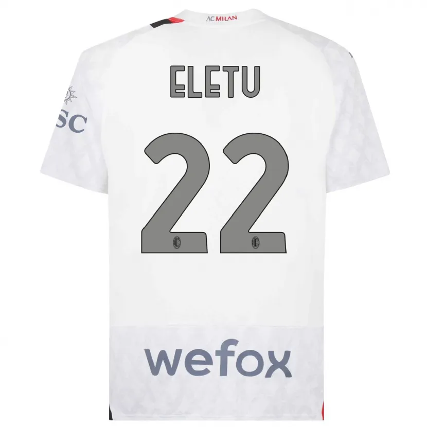 Danxen Niño Camiseta Victor Eletu #22 Blanco 2ª Equipación 2023/24 La Camisa