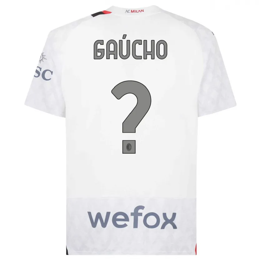 Danxen Niño Camiseta Estevan Gaúcho #0 Blanco 2ª Equipación 2023/24 La Camisa