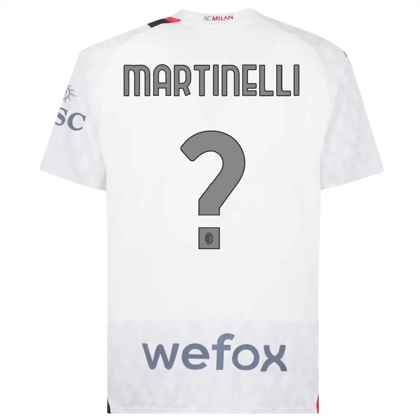 Danxen Niño Camiseta Riccardo Martinelli #0 Blanco 2ª Equipación 2023/24 La Camisa