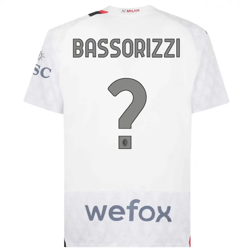 Danxen Niño Camiseta Carlo Bassorizzi #0 Blanco 2ª Equipación 2023/24 La Camisa