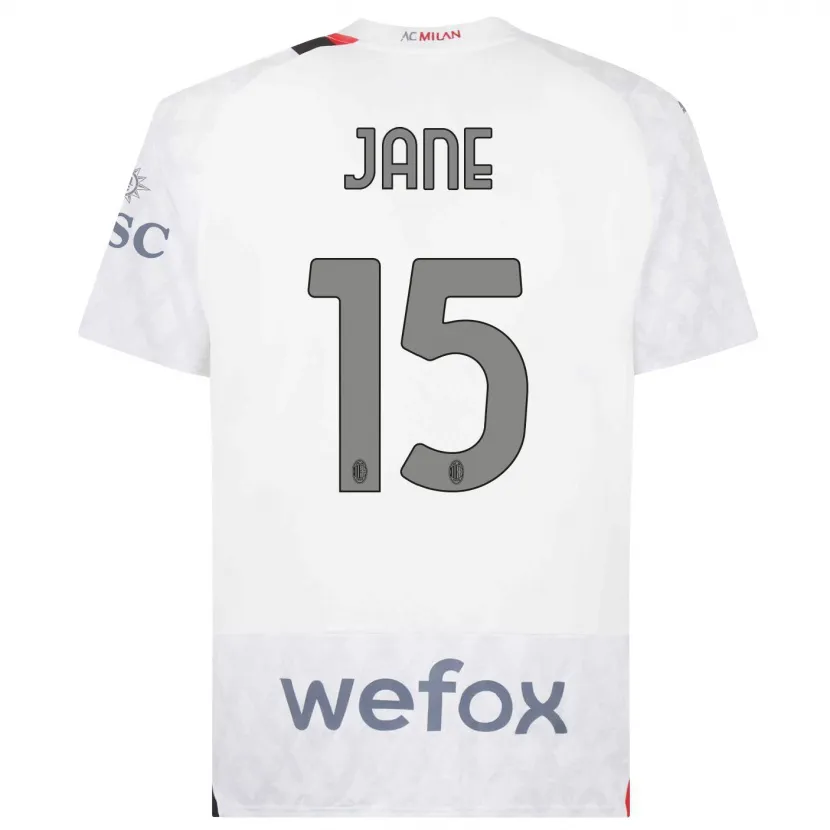 Danxen Niño Camiseta Refiloe Jane #15 Blanco 2ª Equipación 2023/24 La Camisa