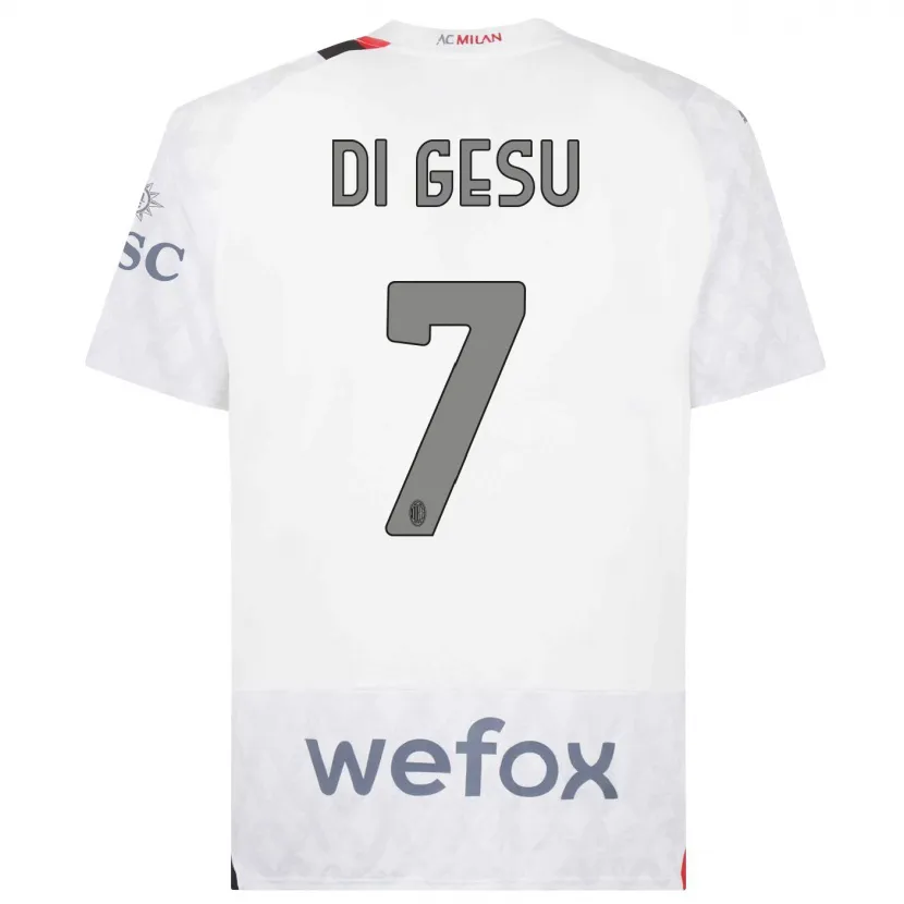 Danxen Niño Camiseta Enrico Di Gesu #7 Blanco 2ª Equipación 2023/24 La Camisa