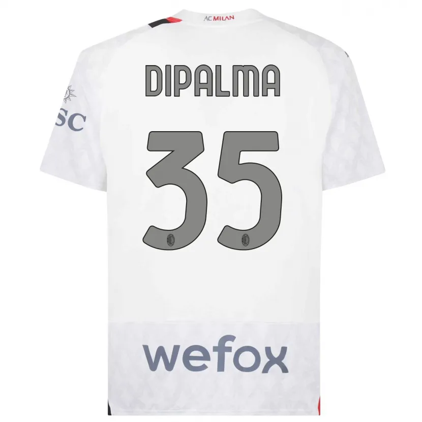 Danxen Niño Camiseta Matteo Dipalma #35 Blanco 2ª Equipación 2023/24 La Camisa