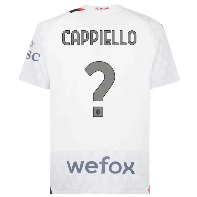 Danxen Niño Camiseta Flavio Cappiello #0 Blanco 2ª Equipación 2023/24 La Camisa