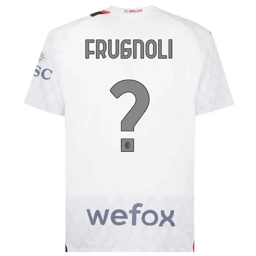 Danxen Niño Camiseta Leonardo Frugnoli #0 Blanco 2ª Equipación 2023/24 La Camisa