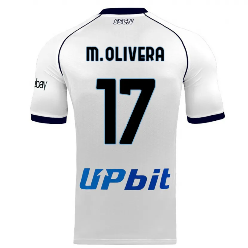 Danxen Niño Camiseta Mathías Olivera #17 Blanco 2ª Equipación 2023/24 La Camisa