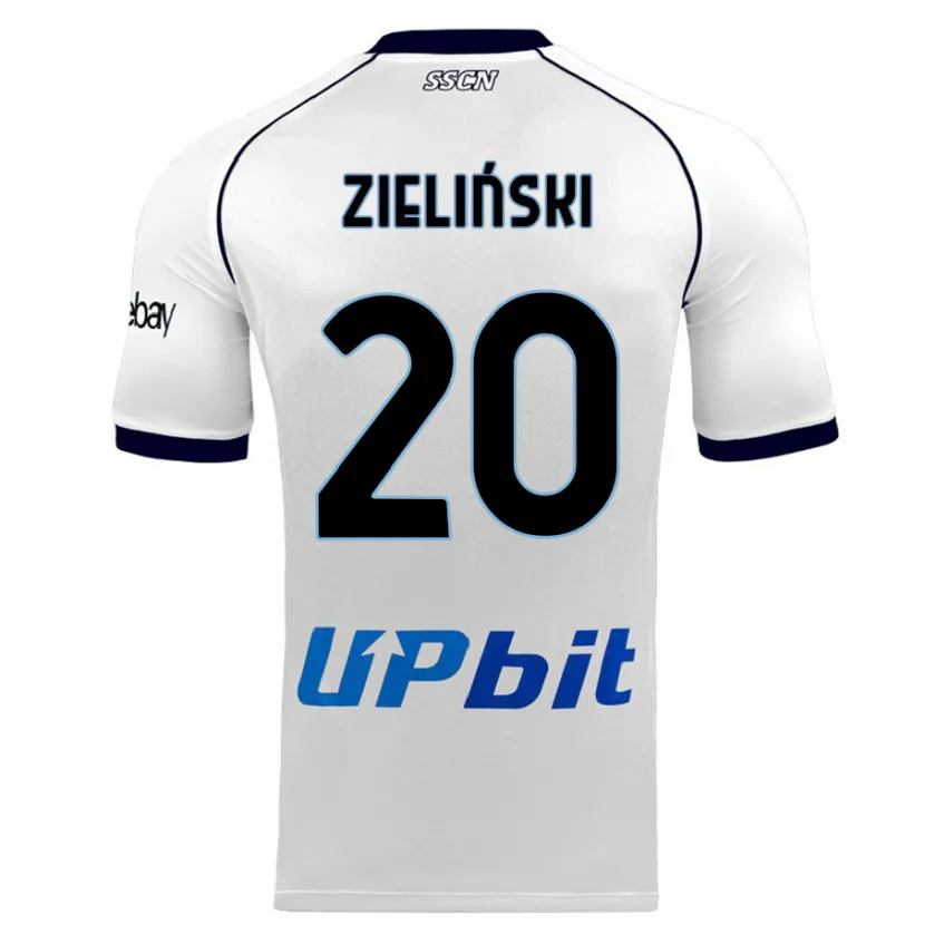 Danxen Niño Camiseta Piotr Zielinski #20 Blanco 2ª Equipación 2023/24 La Camisa