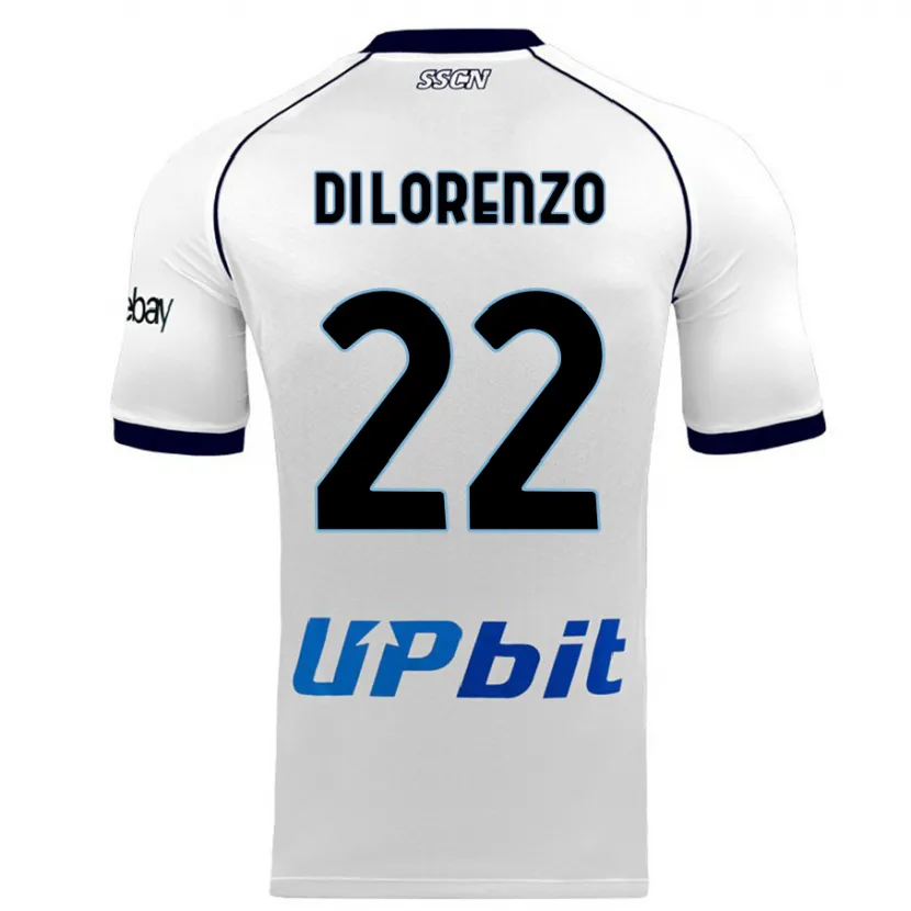 Danxen Niño Camiseta Giovanni Di Lorenzo #22 Blanco 2ª Equipación 2023/24 La Camisa