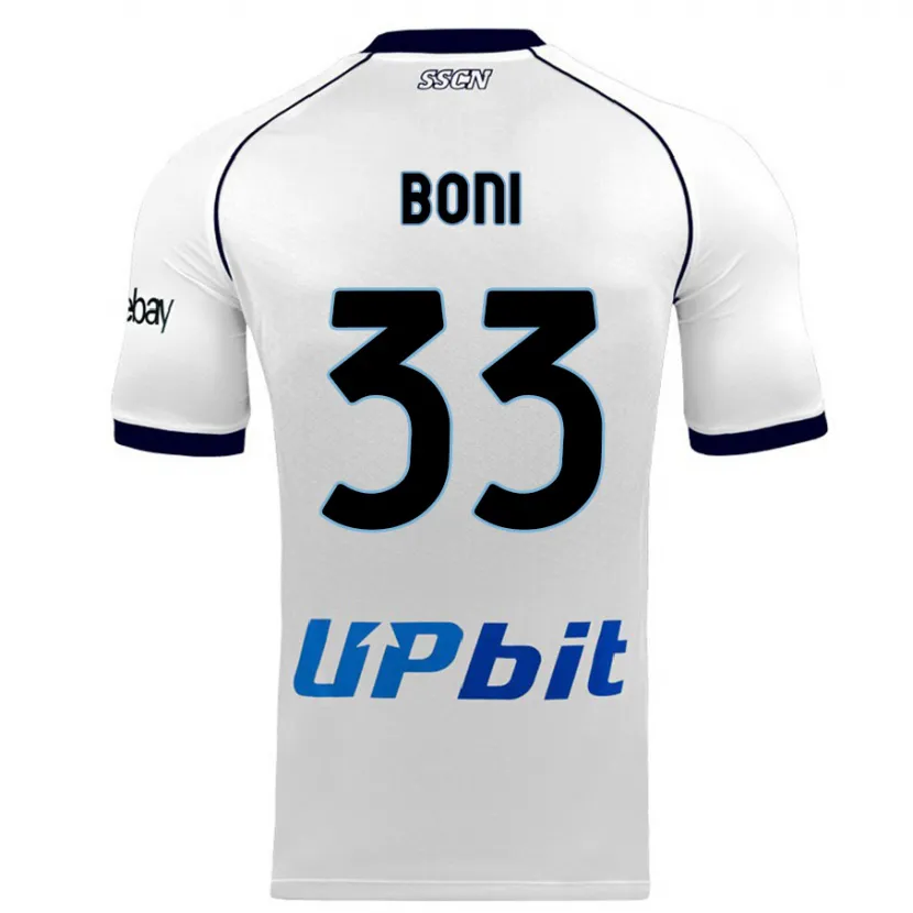 Danxen Niño Camiseta Landry Boni #33 Blanco 2ª Equipación 2023/24 La Camisa