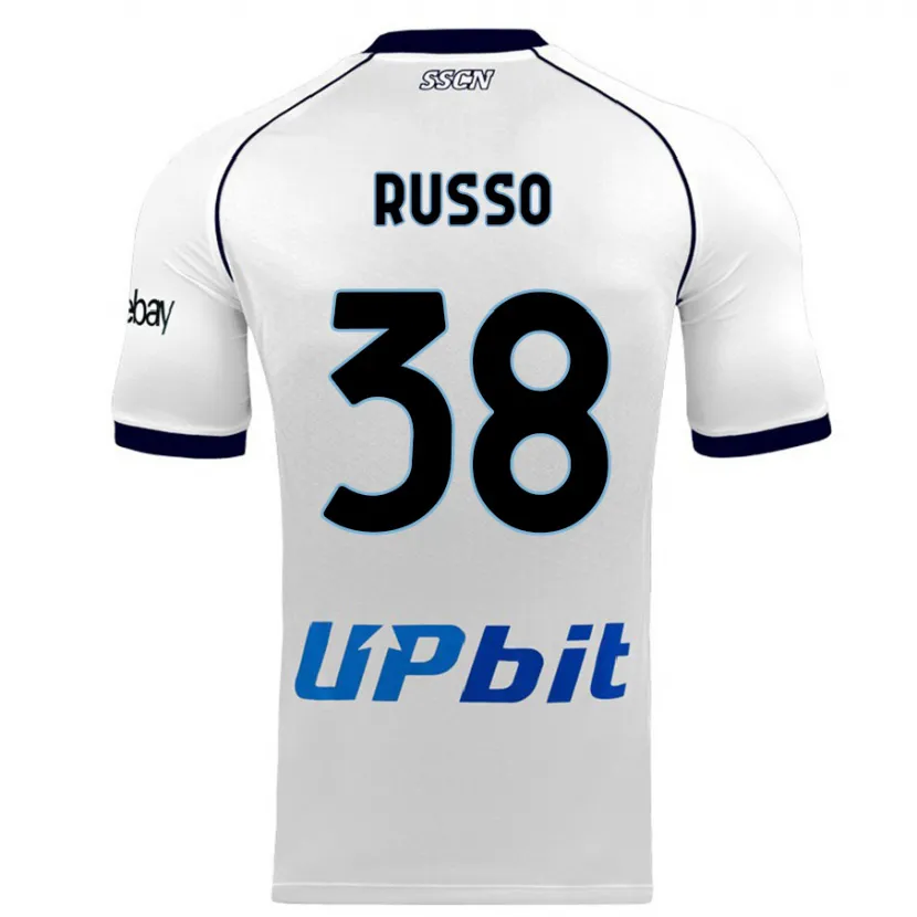 Danxen Niño Camiseta Lorenzo Russo #38 Blanco 2ª Equipación 2023/24 La Camisa