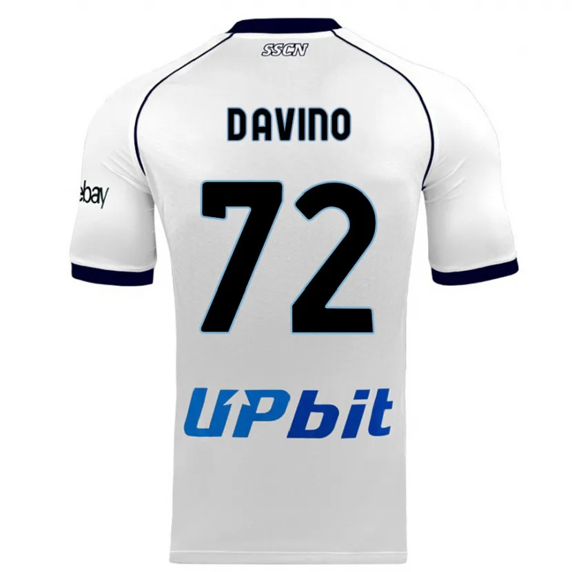 Danxen Niño Camiseta Luigi D'avino #72 Blanco 2ª Equipación 2023/24 La Camisa